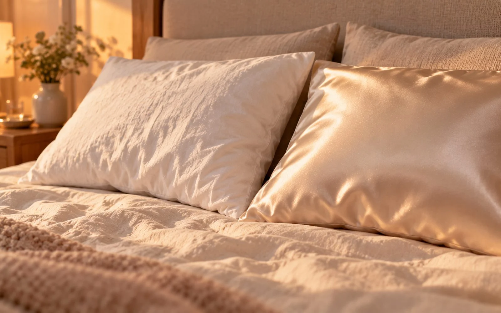 Taie d’oreiller en satin ou en soie : quelle différence ?