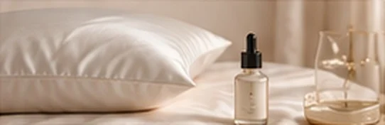 Taie d’oreiller en soie et soin de nuit, routine peau